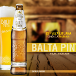 botella de cerveza lituana balta pinta